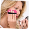 Minkissy 3sets Fluffy Plush Makeup Powder Puff Heart Shape Facial