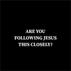 DesignsForrest DF are You Following Jesus This Closely Vinyl Decal for Cars, Trucks, Vans, SUVs, Windows, Walls, Cups, Laptops | White | 9 Inch