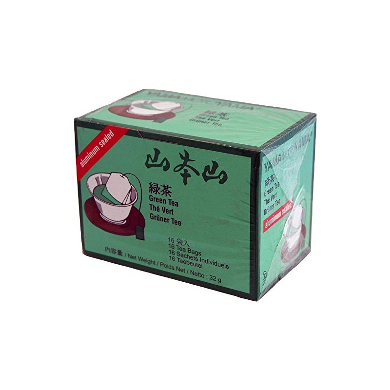 Yamamotoyama té verde 16 bolsas 32 g (1 Caja)