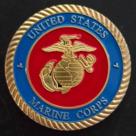 Challenge Coin: Oath of Enlistment US MARINE CORPS ENGRAVED with NAME & DATE