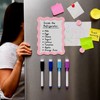 Gueevin Pink Small Scalloped Magnetic Dry Erase Whiteboard, 7" x