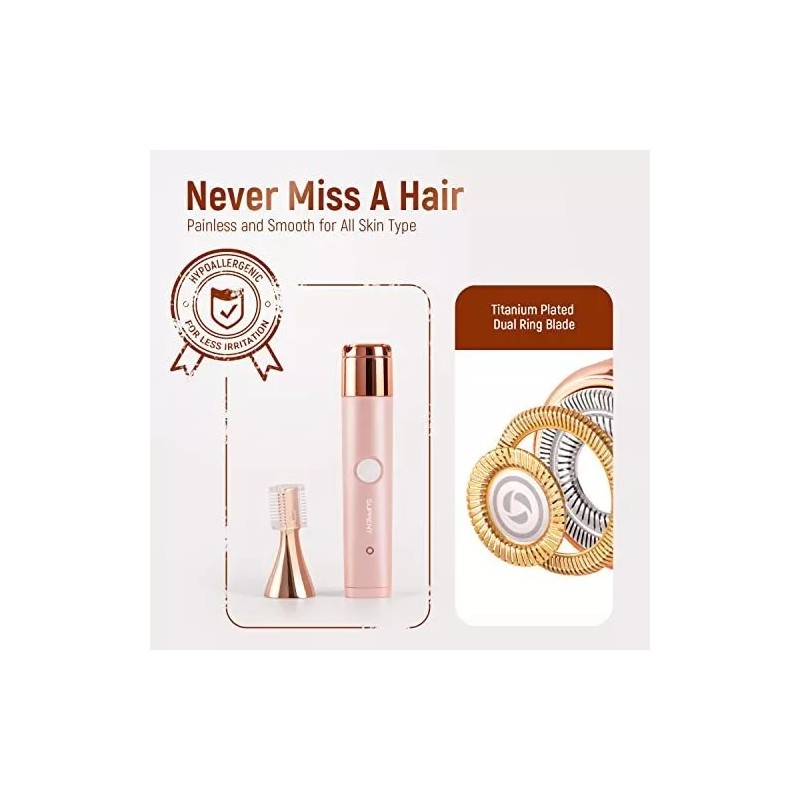 Suprent Depiladora Facial Suprent Para Mujeres, Recargable Por