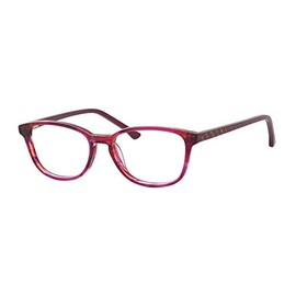 Marie Claire MC6249 Square Frame Reading Eye Glasses Ruby Red 47mm +7.00 Power
