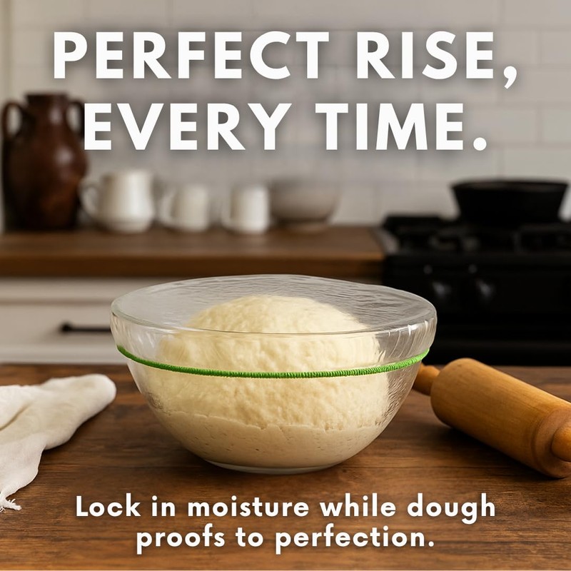 Kitchen Strong Plastic Bowl Covers, Elastic Reusable Food Covers for