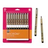 SAKURA Pigma Micron Black Ink Multi-tip Set, 10 Pack
