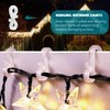 BYSMAH Gutter Hooks for Outdoor Lights, 50Pcs,White, Plastic Light S