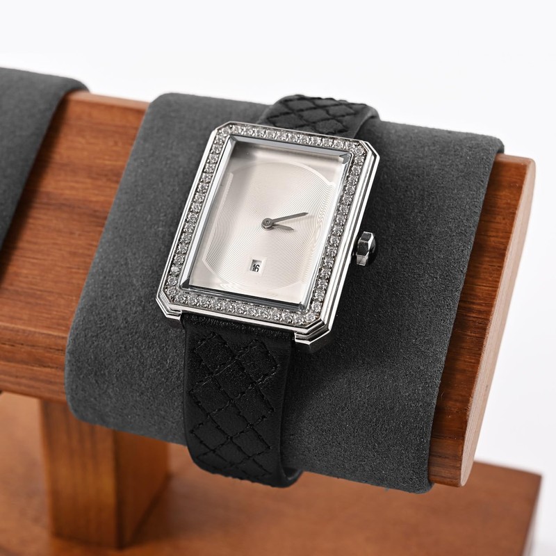Papten SM21502 Wooden Watch Stand, For 2 Pieces, Luxury, Stylish,