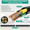 100 FT 14 Gauge 4 Wire Trailer Wire Insulated Copper