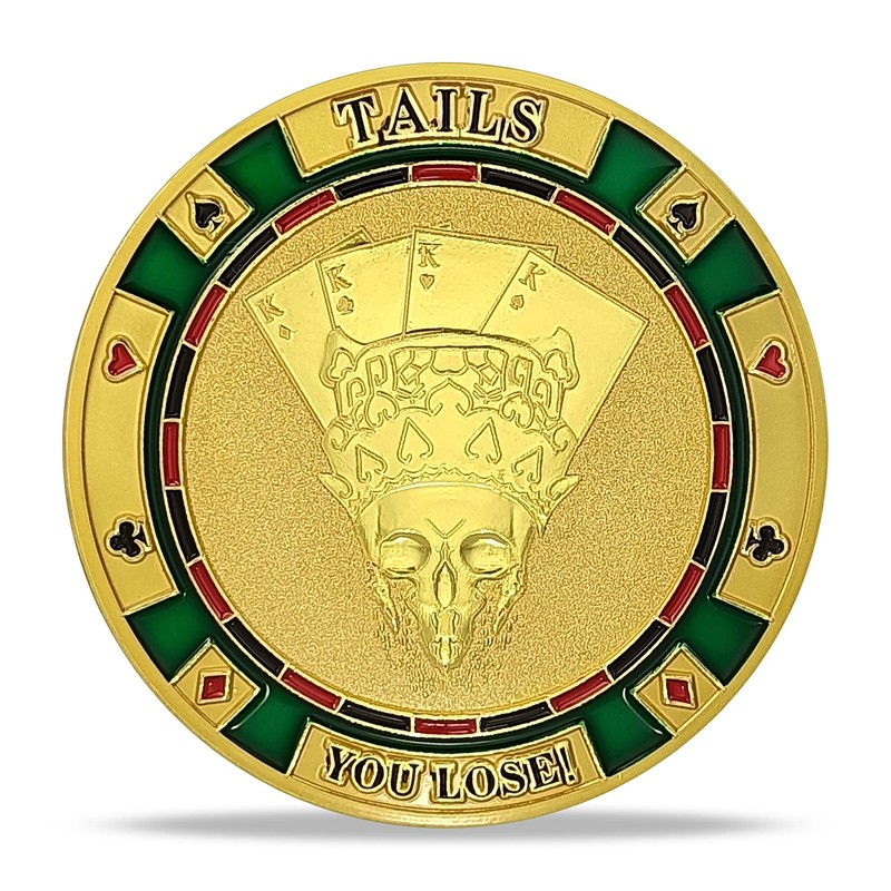 Heads Or Tails Darts Challenge Coin I Win You Lose