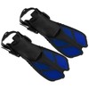 1 Pair Adjustable Swimming Fins TPR Open Heel Long Diving
