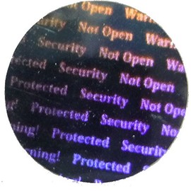 238 PPLS Positive Circular Security Seal 1.2 cm 72 Sheets x 4 Seat 2