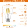 Vinaco A19 Dimmable LED Bulb 2700K Warm White, 4 PCS