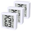 Set of 3 WS9425 Thermometers Hygrometer Extra Small Magnetic Holder