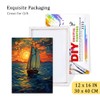 Natuyalo Framed Paint by Numbers Kit for Adults - Sailboat