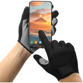 VINGVO Guantes de Bicicleta, Guantes de Ciclismo con Pantalla Táctil, Resistentes Al Deslizamiento Profesional para Mujeres para Deportes