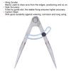Wing Divider Gauge Compass Carbon Steel Adjustable Angle Scribing Tool