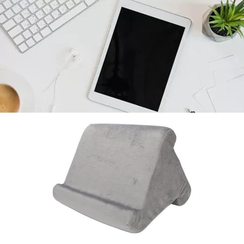 Tablet Pillow Stand Triangular Soft Comfortable Angled Viewing Tablet Reading