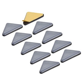 METALLIXITY PTFE Furniture Slider Gliders (45x35x35mm) 12Pcs, Triangle Self-Adhesive Floor Protector Pads - for Furniture Carpets