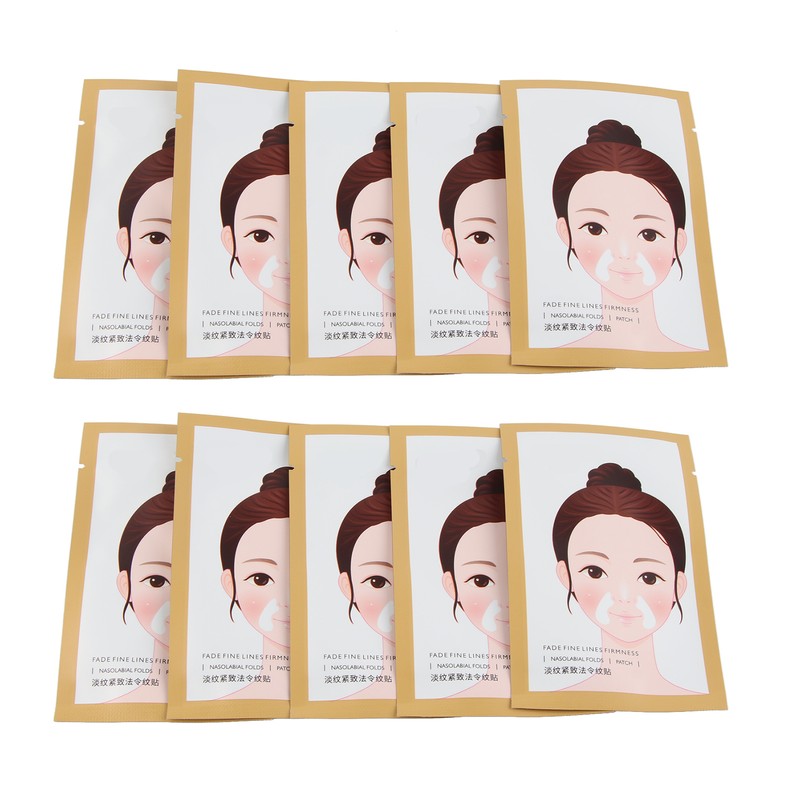 10pcs 2.5g Face Wrinkle Patches Remove Mouth Corner Fine Lines