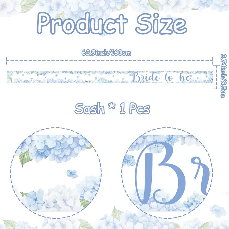 Bride to Be Sash Something Blue Before I Do Sash