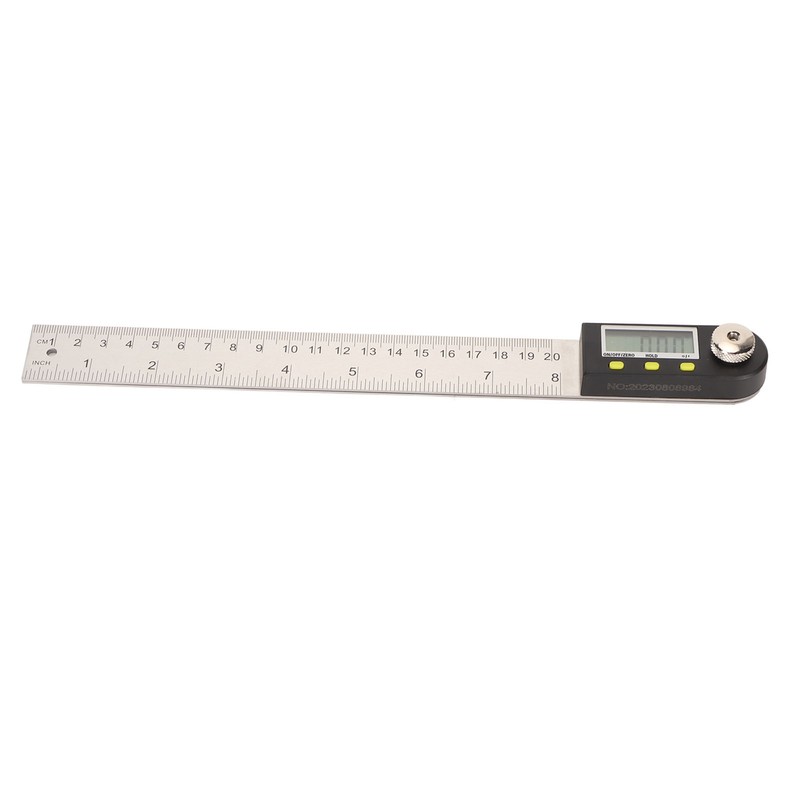 Digital Angle Ruler 200mm 0 to 360 Degree Stainless Steel