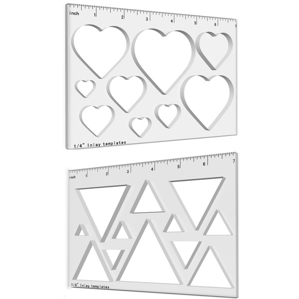 Inlay Template Set, Decorative Templates and Router Template for Woodworking,