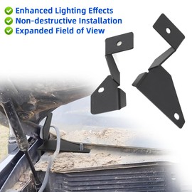 AUTOVIC Ditch Light Bracket Pair Left Right Engine Hood LED Brackets for Jeep Grand Cherokee WJ 1999-2004