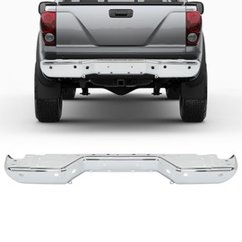 KUAFU Rear Bumper Face Bar Compatible with 2005-2021 Nissan Frontier W/Rear Object Sensor Holes Replacement for 850309BF0B, NI1102157 Steel Chrome Silvery
