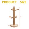 Shirene Wooden Cup Stand, Bamboo, Wooden Cup Holder, Pretzel Holder,