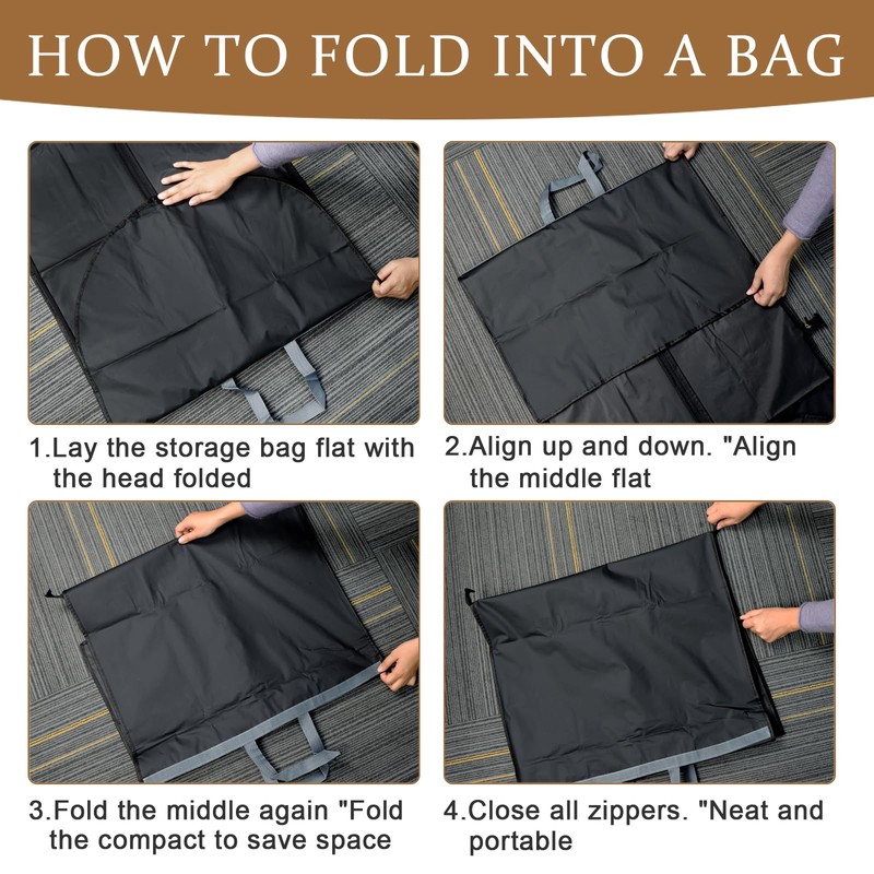 Clothes Bag Long 180 x 60 cm, Foldable Garment Bags