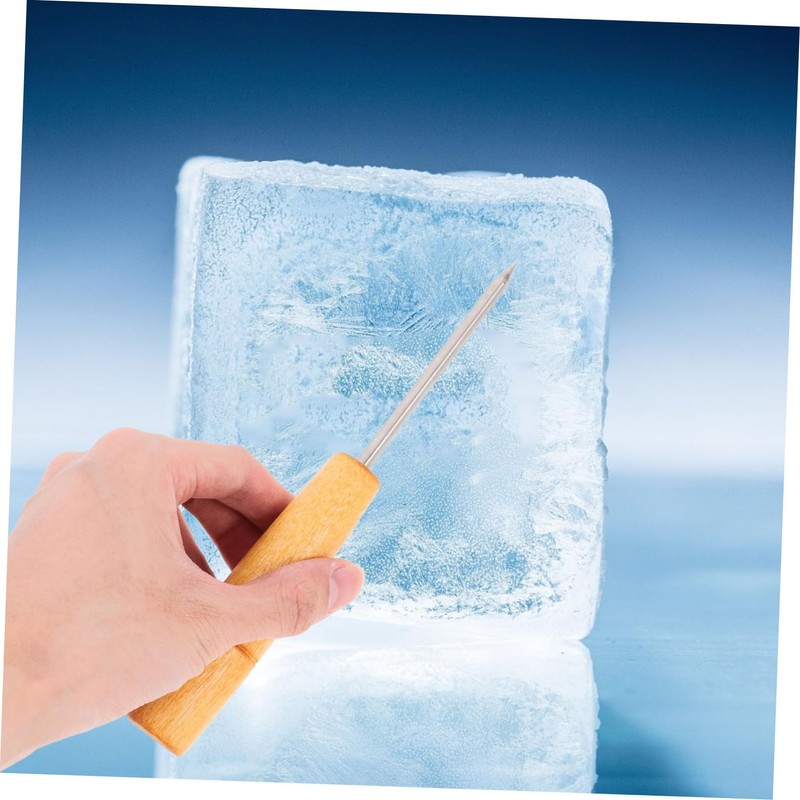 FUNOMOCYA 2pcs Ice Chipper Fork Stainless Steel Ice Picks for