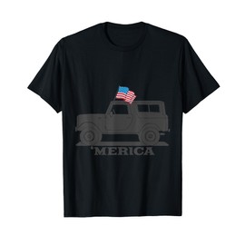 Vintage Bronco 4th of July Merica T-Shirt for Women Men