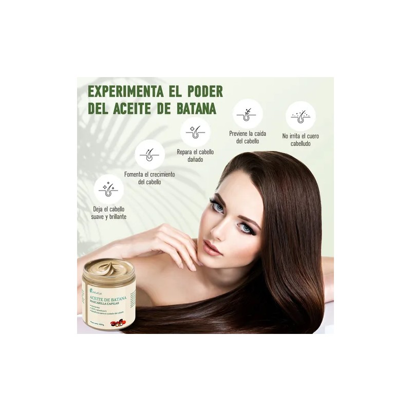 Batana Mascarilla Para Cabello 500ml Reparar Seco Rizado