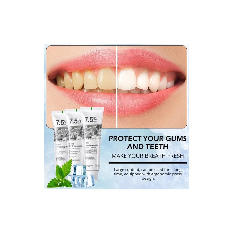 Hydroxyapatite Toothpastes For Enamel Protection 4pcs