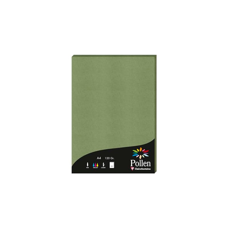 Clairefontaine 4271C Pack of 50 Pollen Writing Paper DIN A4