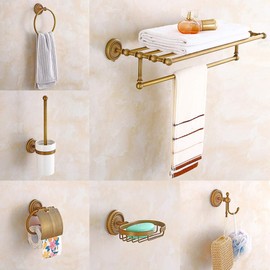 Gdrasuya10 Towel Rack, Hair Dryer Wall Mount Organizer, Towel Bar Soap Storage Container, Bathroom Shelf Hanger Hook Accessories Set for Storing Toothbrush Shampoo Toilet Paper Brush (Style 1)