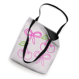 Coquette Bows Cute Pink Cherries Y2K Girly Summer Tote Bag