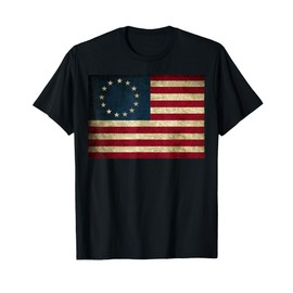 Betsy Ross flag Shirt 4th of July American Flag 1776 Vintage T-Shirt
