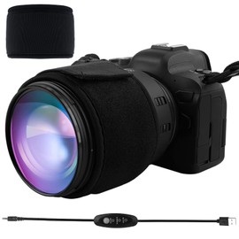 Lens Warmer - Lens Dew Heater with Temperature Control, Tau Remover, Lens Heater Warmer, Anti Dew Moisture Fog Camera Telescope, USB Lens Demisting Heater with Temperature Controller