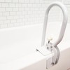 Carex White Bathtub Rail - Grab Bars for Bathroom, Bathtubs