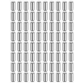 sourcing map 80 Pcs 5 mm x 10 mm Dowel Pins 316L Stainless Steel Cylindrical Dowel Pins Shelf Support Peg Pin Rod Fasten Elements Metal Shelf Pegs Silver Tone