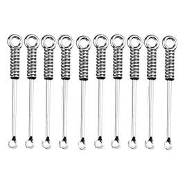 10 Pieces Stainless Steel Mini Spoon Micro Measuring Spoon Set for Salts, Spice, Kitchen Spoons, Silver