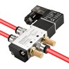 Heschen Electrical Pneumatic Solenoid Valve 4V110-06 220VAC PT1/8 5 Way