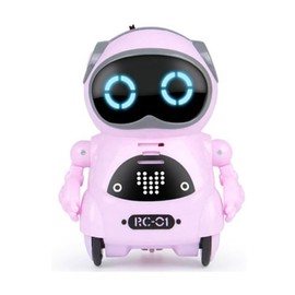 Talking Robot English Kids Boys Girls Toys Educational Toys Birthday Gift (Pink)