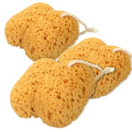 3pcs Sponges Bath, Bath Sponges for Women and Men, Natural Shower Exfoliating Body Sponge, Kids Adults Sponges for Soft Porous Sponges Shower for Sensitive and Dry Skin