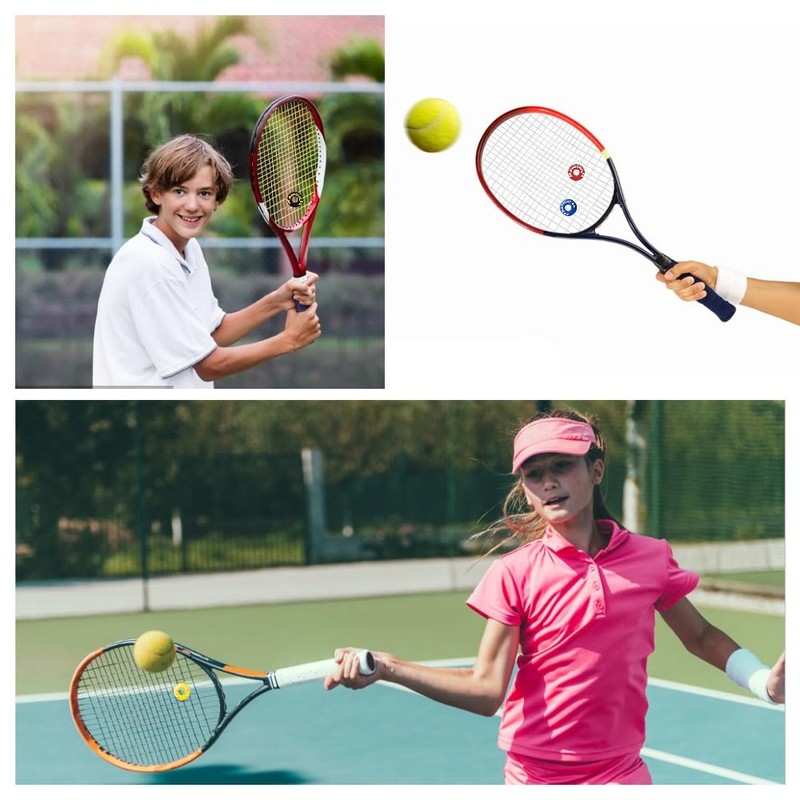 XIXILINRUIYUN 4 Pcs Rubber Tire Shape Vibration Dampener Durable Tennis
