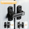 90/180 Degree Adjustable Barn Door Latch,Small Slide Door Lock Adjustable