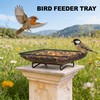 2 Pcs Deck Railing Bird Feeder Tray for Balcony 7