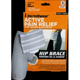 Incrediwear Inc Unisex Right Hip Brace (Grey, SM) - 1 Brace