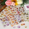 ANZOBEN Collage Material, Flower Seals, Assorted, Large Capacity, Approximately 460